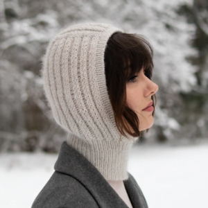 Woods Balaclava Knitting Pattern: Easy 2×2 Ribbed Winter Hood